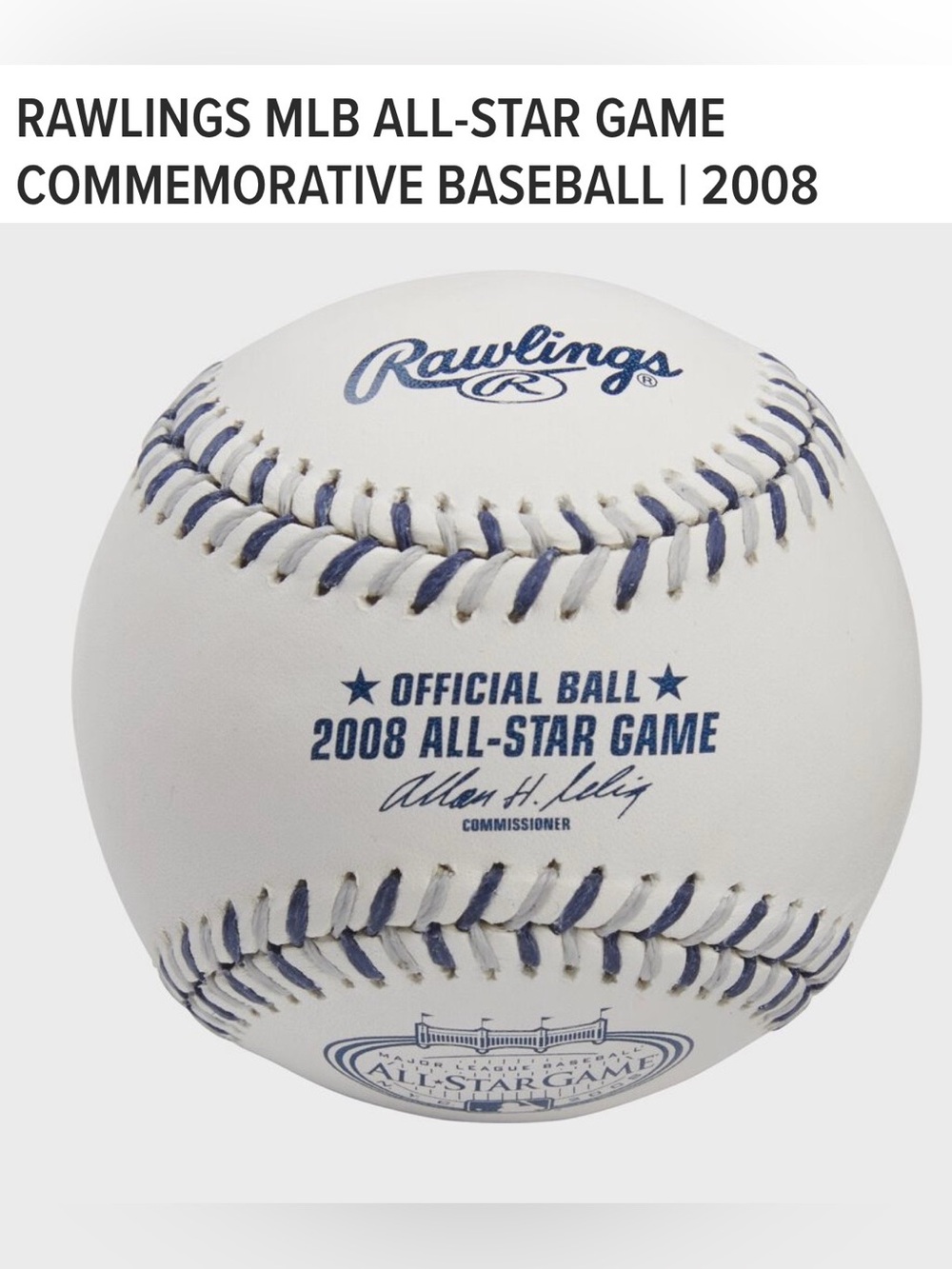 Rawlings 2008 MLB All Star Game Baseball Collector’s Edition Yankee Stadium